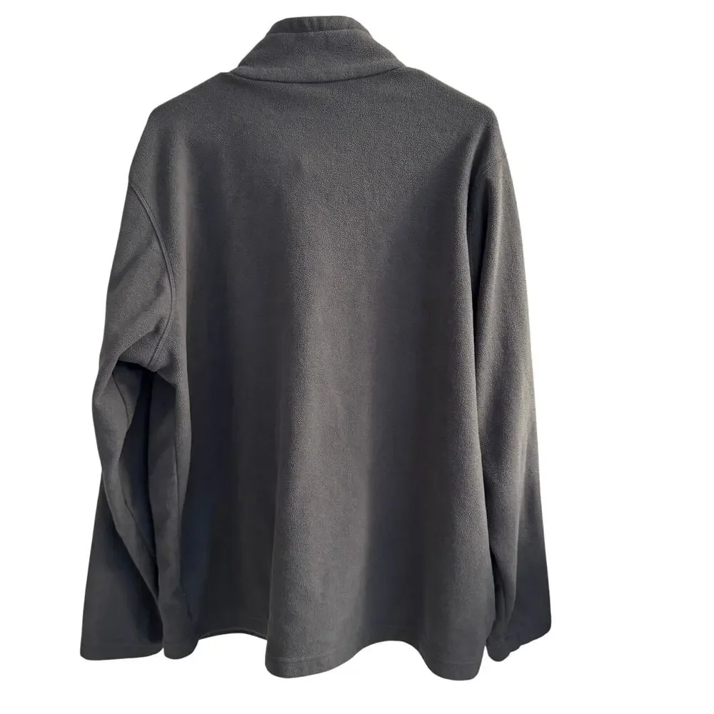 Columbia Jacket‎ Men's Gray Full Zip Long Sleeve Fleece Sz XL